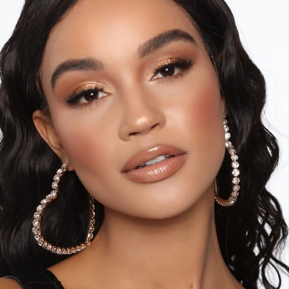 Heart Shaped Hoop Earrings brand new!